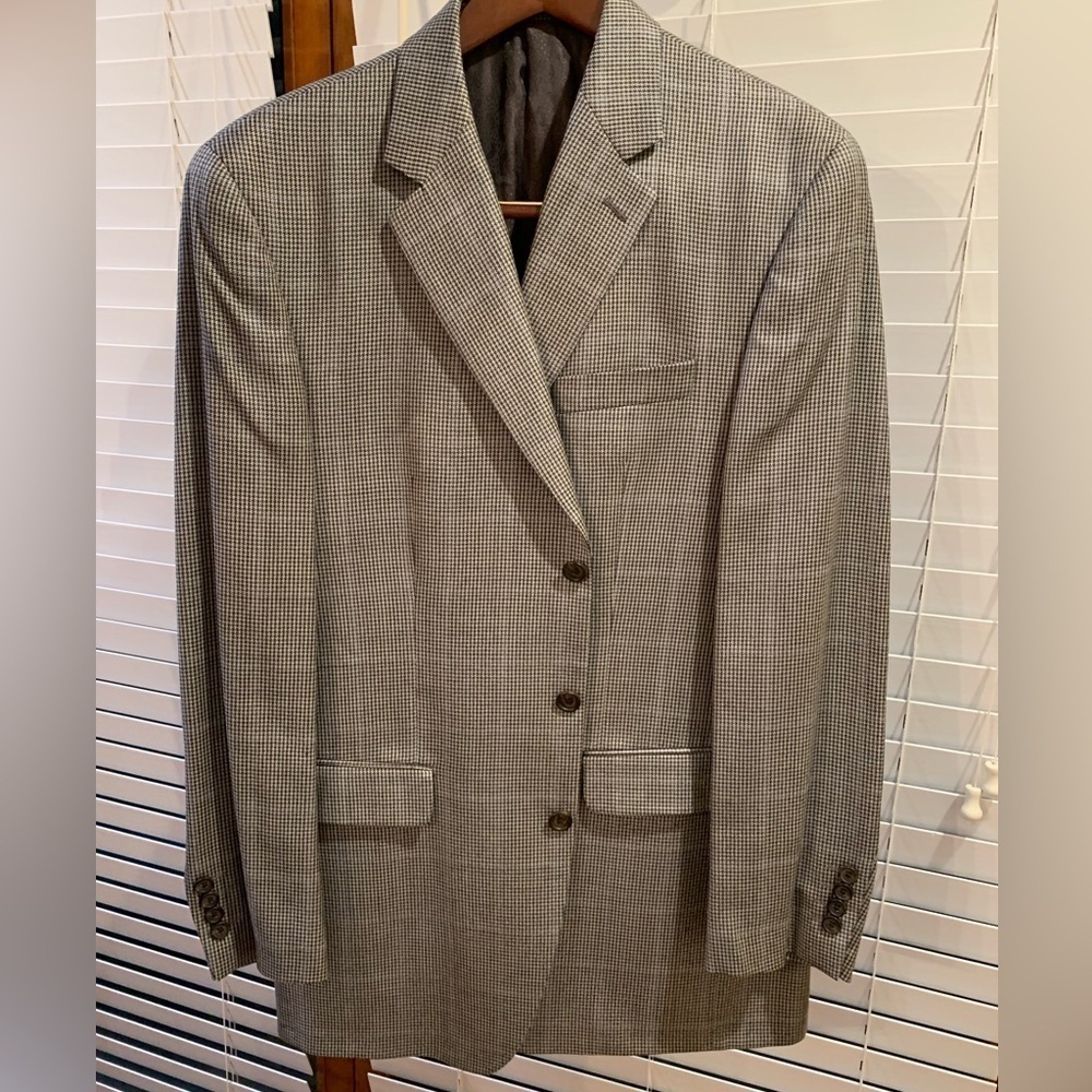 Ralph Lauren Silk, Wool & Cashmere Plaid Sport Coat 41L
